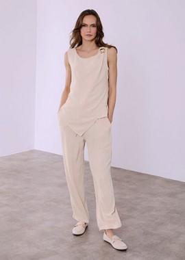 Σετ ασύμμετρο τοπ και παντελόνι SQ7578.0026+3