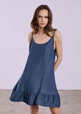 Φόρεμα μίνι με denim όψη SQ7591.8405+3