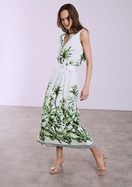 Σετ με αμάνικο πουκάμισο και φούστα SQ7633.0495+2