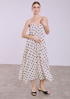 Φόρεμα μάξι πουά SQ7633.8569+1