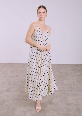 Φόρεμα μάξι πουά SQ7633.8569+3