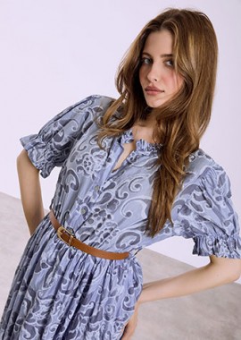 Φόρεμα μάξι εμπριμέ SQ7830.8390+2