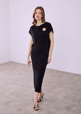 Φόρεμα ντραπέ πλεκτό SQ7880.8375+1