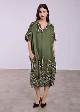 Φόρεμα εμπριμέ με τσέπες SQ7948.8202+4