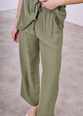 Σετ μπλούζα και παντελόνα με μεταλλικά διακοσμητικά κουμπιά SQ9844.0086+4