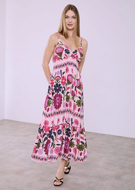 Φόρεμα μάξι με λουλούδια SQ9844.8537+3