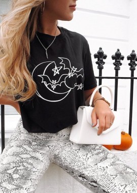 SPOOKY NIGHT BLACK TSHIRT