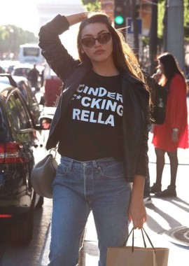 F* CINDERELLA BLACK T-SHIRT