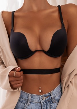 sense-shop - BLACK CLEAVAGE BRA