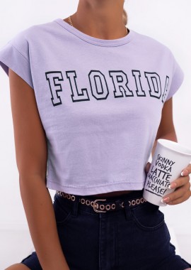 MY FLORIDA LILA CROP T-SHIRT