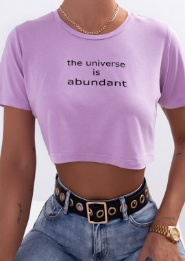 UNIVERSE LILA CROP TOP