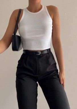 ΛΕΥΚΟ TANK TOP- YORKIE