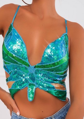 ΠΡΑΣΙΝΟ ΜΠΟΥΣΤΟ ΜΕ ΠΟΥΛΙΕΣ - TINKERBELL