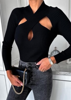 ΜΑΥΡΗ ΠΛΕΚΤΗ ΜΠΛΟΥΖΑ- LORENA