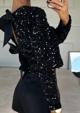 ΒΕΛΟΥΔΙΝΗ ΜΠΛΟΥΖΑ ΜΕ ΠΑΓΙΕΤΕΣ - ANTILO