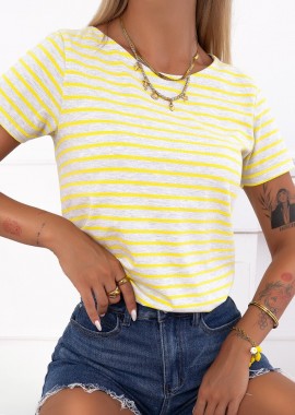 ΡΙΓΕ ΚΙΤΡΙΝΟ TSHIRT- MARINE