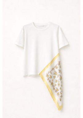 T-SHIRT WITH FOULARD BY LUMINA