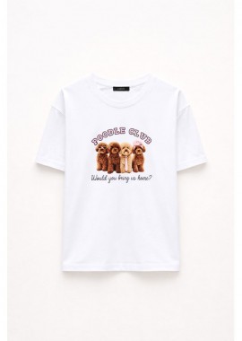 POODLE CLUB T-SHIRT BY LUMINA