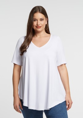 Basic μπλούζα με στρογγυλάδα