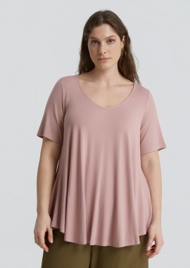 Basic μπλούζα με στρογγυλάδα