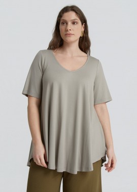 Basic μπλούζα με στρογγυλάδα