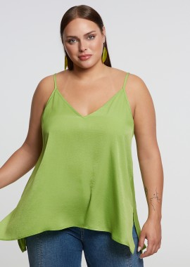 Basic αμάνικο τοπ σατέν