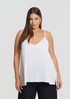 Basic αμάνικο τοπ σατέν