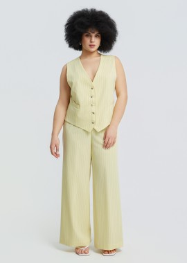 Ριγέ tailored γιλέκο