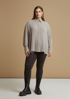 Πουκάμισο κρεπ με μακριά μανίκια