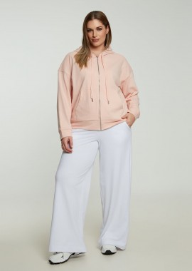 Ζακέτα φούτερ με κουκούλα και φερμουάρ