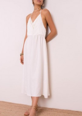 NORA γυναικείο φόρεμα με ντεκολτέ στη πλάτη