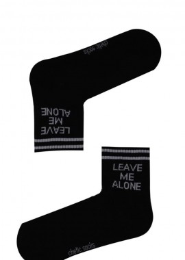 Κάλτσες με σχέδιο Leave Me Alone unisex