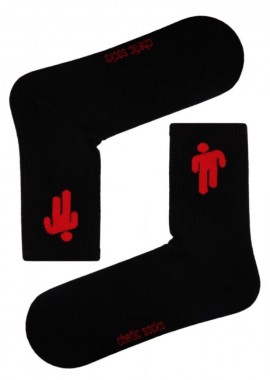 chetic socks - Κάλτσες με Billie Elish μαύρο unisex