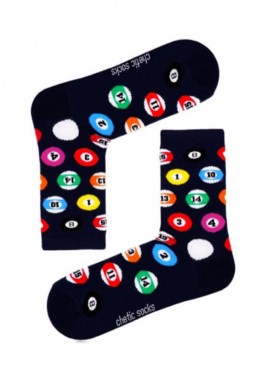 chetic socks - Κάλτσες με σχέδιο μπάλες μπιλιάρδου σε μαύρο unisex