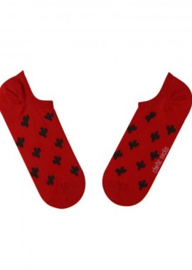 chetic socks - Σοσόνια με σχέδιο κάκτο κόκκινο unisex
