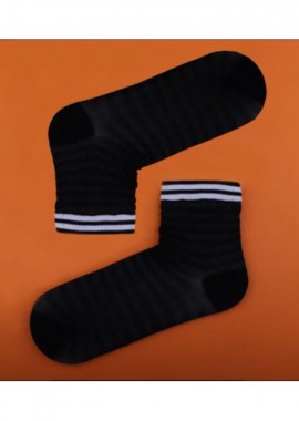chetic socks - Γυναικείες γυαλιστερές κάλτσες μαύρο