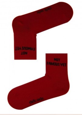 Κάλτσες Not Famous Yet κόκκινο unisex