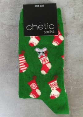 chetic socks - Κάλτσες Christmas πράσινο unisex