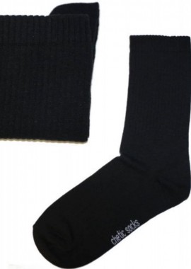 chetic socks - Ανδρικές κάλτσες μονόχρωμες σε μαύρο