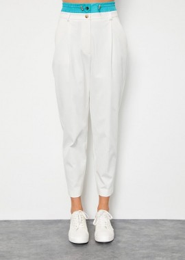 SOU - Γυναικείο slouchy colour block παντελόνι