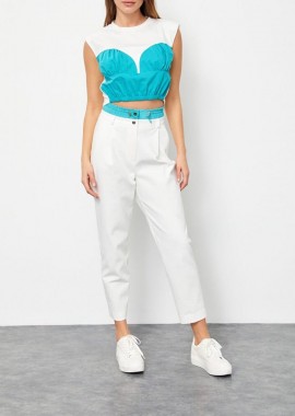 Γυναικείο crop top colour block