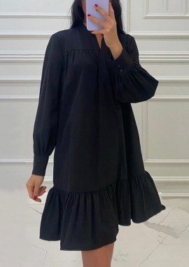 Γυναικείο φόρεμα με βολάν στο κάτω μέρος