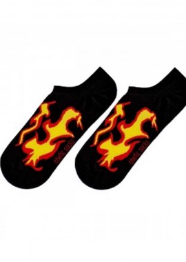 chetic socks - Σοσόνια με σχέδιο φλόγες unisex
