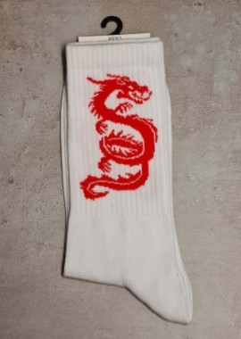 chetic socks - Ανδρικές κάλτσες red dragon