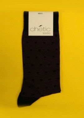 chetic socks - Ανδρικές κάλτσες πουα σε μωβ