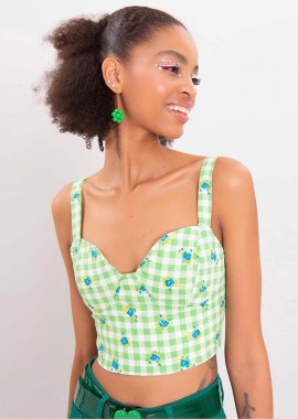 Ada γυναικείο crop top green