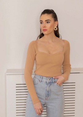 Γυναικεία πλεκτή μπλούζα Amanda μακρυμάνικο