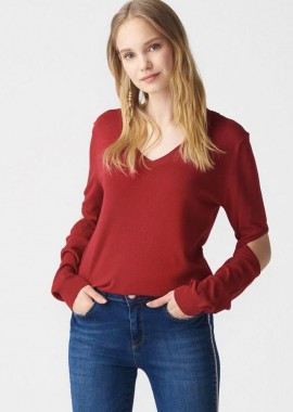 Bersave γυναικεία μπλούζα με ανοιχτές αγκώνες