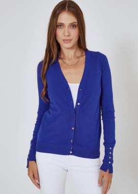 Γυναικεία πλεκτή ζακέτα με κουμπιά