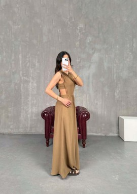 LYDIA ΓΥΝΑΙΚΕΙO ΑΜΑΝΙΚΟ MAKΡΥ ΦΟΡΕΜΑ (ΚΑΦΕ)